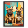 Custom Abstract-Inspired Pet Canvas (2 Pet)
