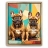Custom Abstract-Inspired Pet Canvas (2 Pet)