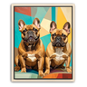 Custom Abstract-Inspired Pet Canvas (2 Pet)
