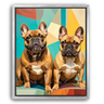 Custom Abstract-Inspired Pet Canvas (2 Pet)