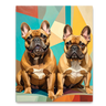 Custom Abstract-Inspired Pet Canvas (2 Pet)
