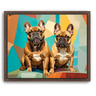 Custom Abstract-Inspired Pet Canvas (2 Pet)