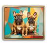 Custom Abstract-Inspired Pet Canvas (2 Pet)