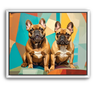 Custom Abstract-Inspired Pet Canvas (2 Pet)