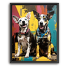 Custom Basquiat-Inspired Pet Canvas (2 Pet)