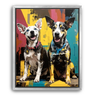 Custom Basquiat-Inspired Pet Canvas (2 Pet)