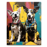Custom Basquiat-Inspired Pet Canvas (2 Pet)