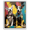 Custom Basquiat-Inspired Pet Canvas (2 Pet)