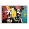 Custom Basquiat-Inspired Pet Canvas (2 Pet)