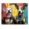 Custom Basquiat-Inspired Pet Canvas (2 Pet)