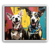 Custom Basquiat-Inspired Pet Canvas (2 Pet)