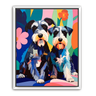 Custom Matisse-Inspired Pet Canvas (2 Pet)