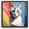 Custom Picasso-Inspired Pet Canvas (1 Pet)