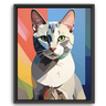 Custom Picasso-Inspired Pet Canvas (1 Pet)