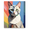 Custom Picasso-Inspired Pet Canvas (1 Pet)