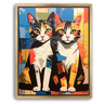 Custom Picasso-Inspired Pet Canvas (2 Pet)