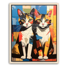 Custom Picasso-Inspired Pet Canvas (2 Pet)