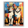 Custom Picasso-Inspired Pet Canvas (2 Pet)