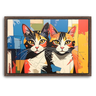 Custom Picasso-Inspired Pet Canvas (2 Pet)