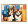 Custom Picasso-Inspired Pet Canvas (2 Pet)