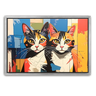 Custom Picasso-Inspired Pet Canvas (2 Pet)