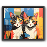 Custom Picasso-Inspired Pet Canvas (2 Pet)