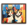 Custom Picasso-Inspired Pet Canvas (2 Pet)