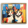 Custom Picasso-Inspired Pet Canvas (2 Pet)